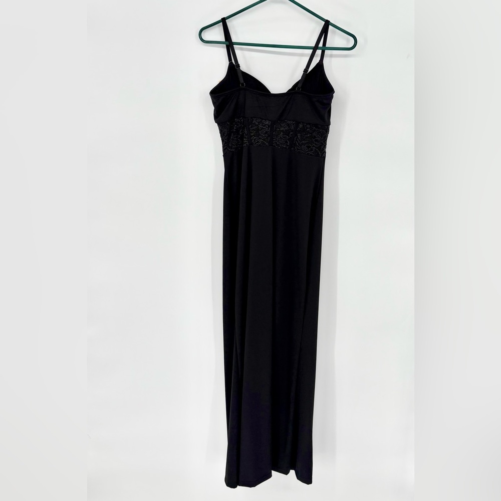 POPILUSH Shapewear Lace Inset Sculpting Mermaid Maxi Slip Dress - Picture 8 of 16